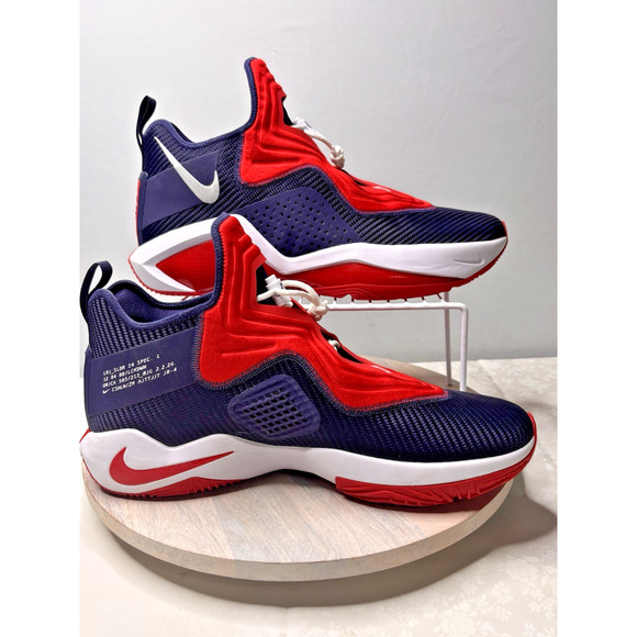 Nike LeBron Soldier 14 “USA” Navy/Red/White Basketball Shoes Size 17 Rare - Picture 1 of 11